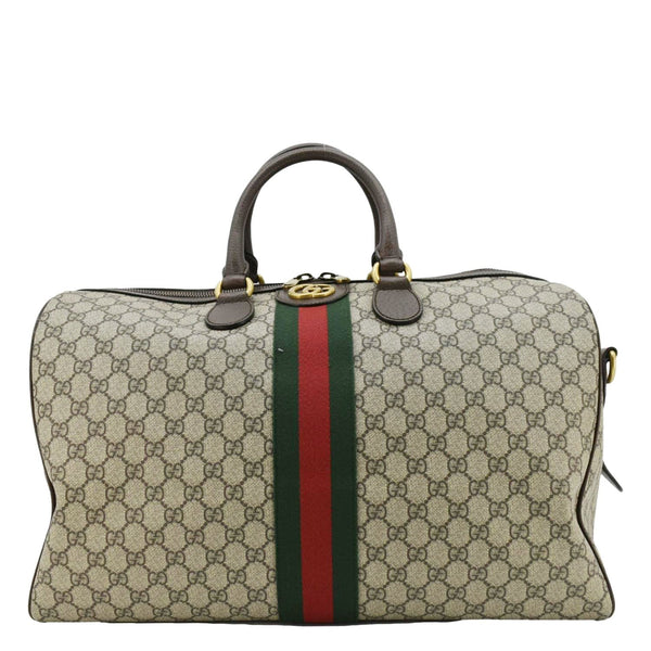 GUCCI Ophidia Carry-on Medium GG Supreme Canvas Duffle Bag Beige 547953