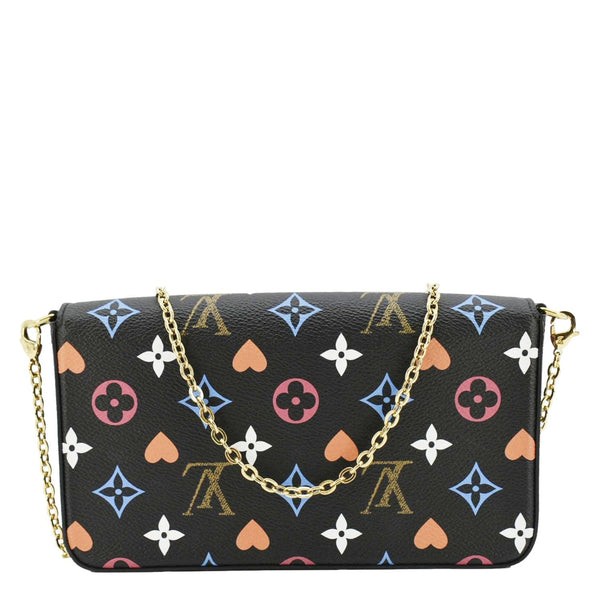 LOUIS VUITTON Pochette Felicie Game On Canvas Crossbody Bag Multicolor