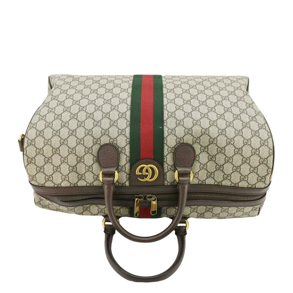 GUCCI Ophidia Carry-on Medium GG Supreme Canvas Duffle Bag Beige 547953