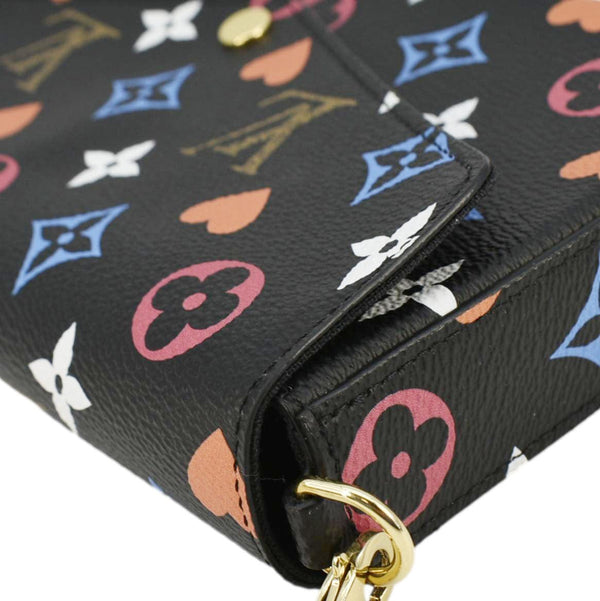 LOUIS VUITTON Pochette Felicie Game On Canvas Crossbody Bag Multicolor
