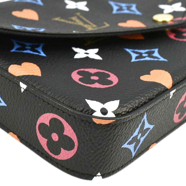 LOUIS VUITTON Pochette Felicie Game On Canvas Crossbody Bag Multicolor