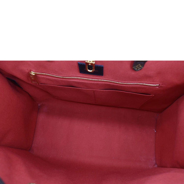 LOUIS VUITTON Onthego GM Giant Monogram Canvas Tote Shoulder Bag Brown