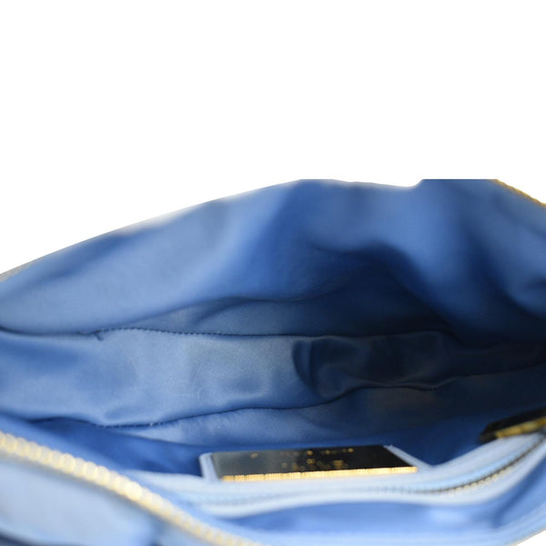 CHRISTIAN DIOR x ERL Micro Venice Saddle Nylon Crossbody Bag Light Blue