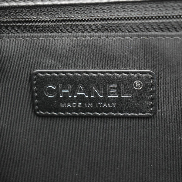 CHANEL Boy Flap Medium Quilted Leather Shoulder Bag Black