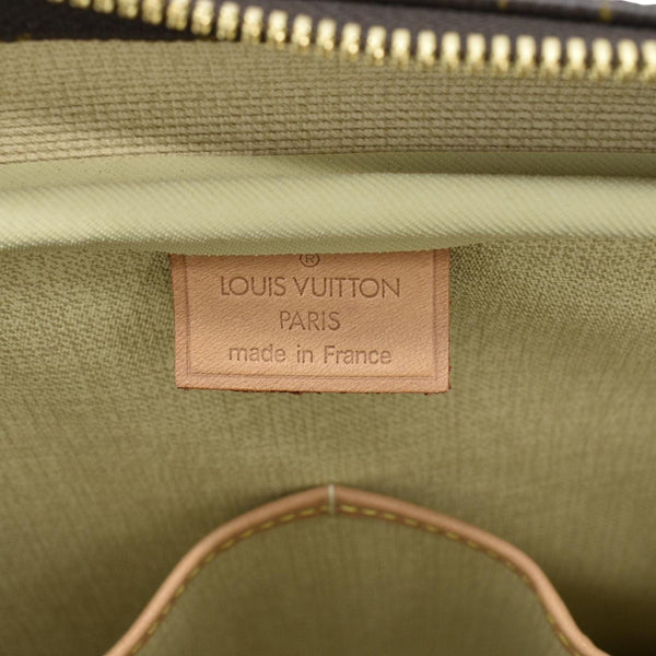 LOUIS VUITTON Deauville Monogram Canvas Satchel Bag Brown