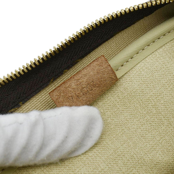 LOUIS VUITTON Deauville Monogram Canvas Satchel Bag Brown