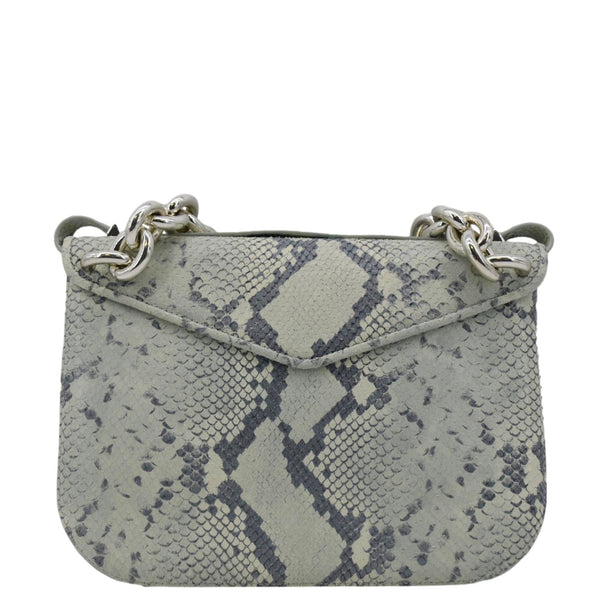 BOTTEGA VENETA Mount Envelope Crossbody Bag Light Green back side
