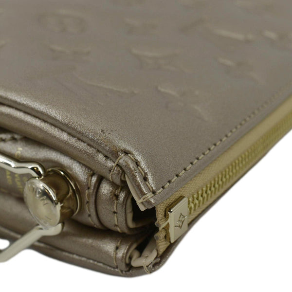 LOUIS VUITTON Coussin BB Monogram Embossed Leather Shoulder Bag Gold