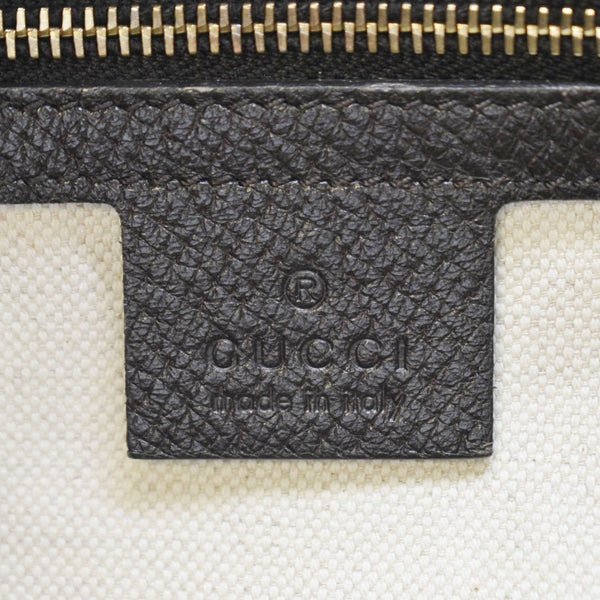 GUCCI Webby Bee GG Canvas Boston Bag Beige 406868