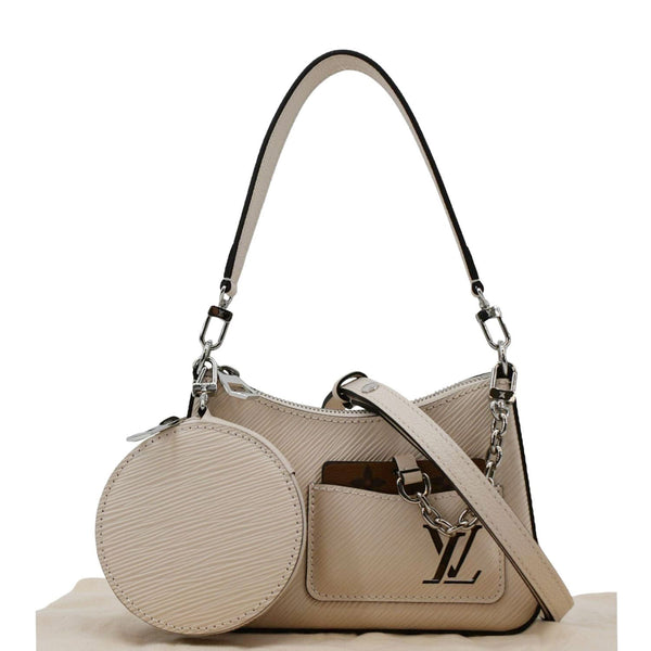 LOUIS VUITTON Marellini Shoulder Bag Cream frony tlook