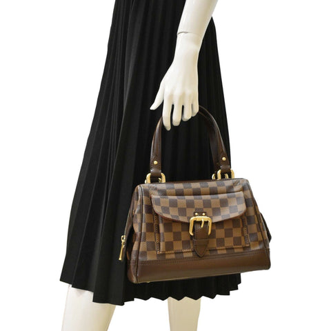 LOUIS VUITTON Knightsbridge Damier Ebene Satchel Bag Brown
