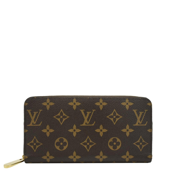LOUIS VUITTON Zip Around Monogram Canvas Wallet Rose Ballerine