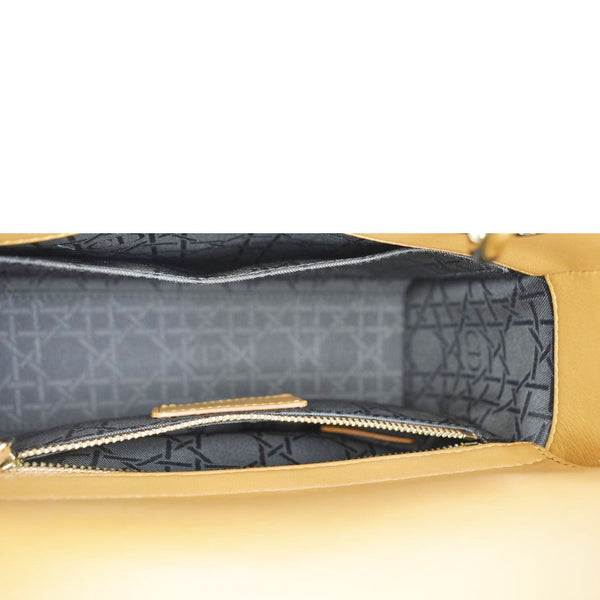 CHRISTIAN DIOR My ABCDior Small Cannage Leather Shoulder Bag Orange