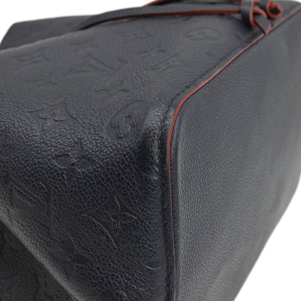 LOUIS VUITTON NeoNoe Monogram Empreinte Leather Shoulder Bag Navy Blue