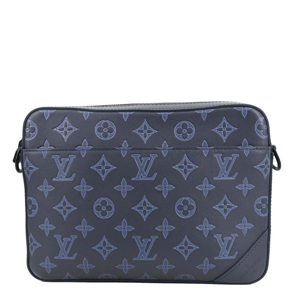 LOUIS VUITTON Trio Monogram Shadow Messenger Bag Blue