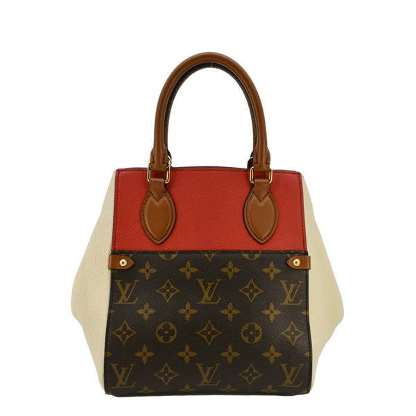 LOUIS VUITTON Fold MM Monogram Canvas Tote Bag Red