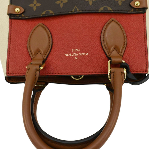 LOUIS VUITTON Fold MM Monogram Canvas Tote Bag Red