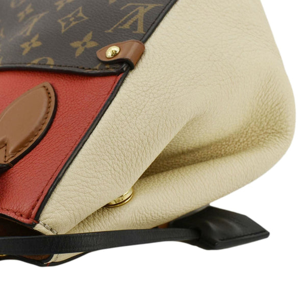 LOUIS VUITTON Fold MM Monogram Canvas Tote Bag Red