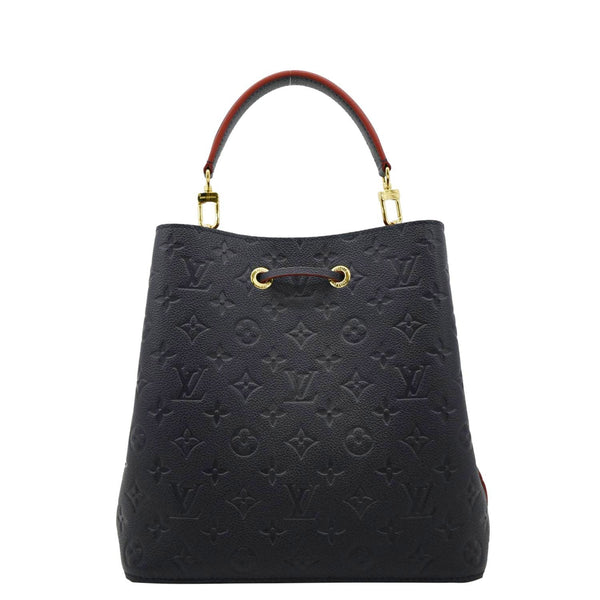 LOUIS VUITTON NeoNoe Monogram Empreinte Leather Shoulder Bag Navy Blue