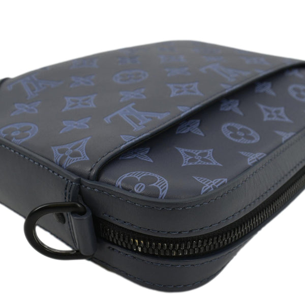 LOUIS VUITTON Trio Monogram Shadow Messenger Bag Blue