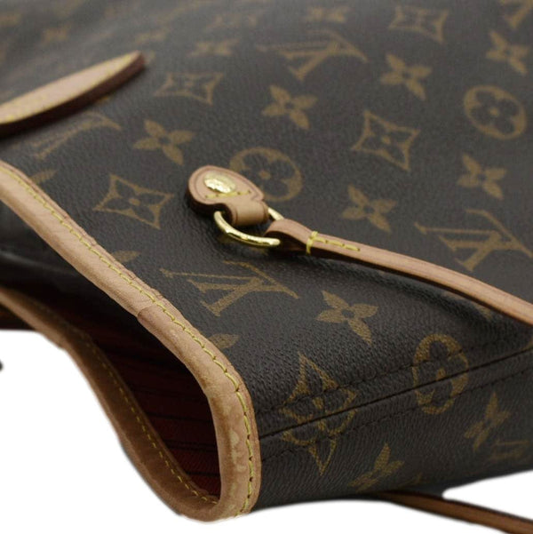 LOUIS VUITTON Neverfull MM Monogram Canvas Tote Bag Brown