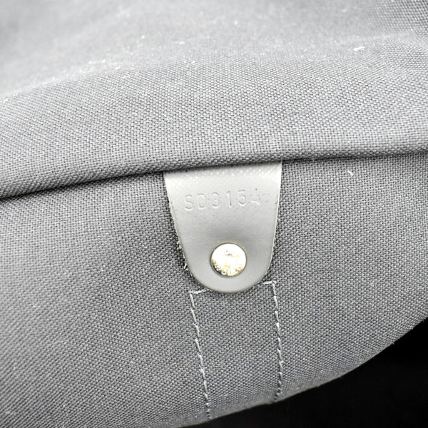 LOUIS VUITTON Keepall 55 Bandouliere Damier Cobalt Travel Bag Black