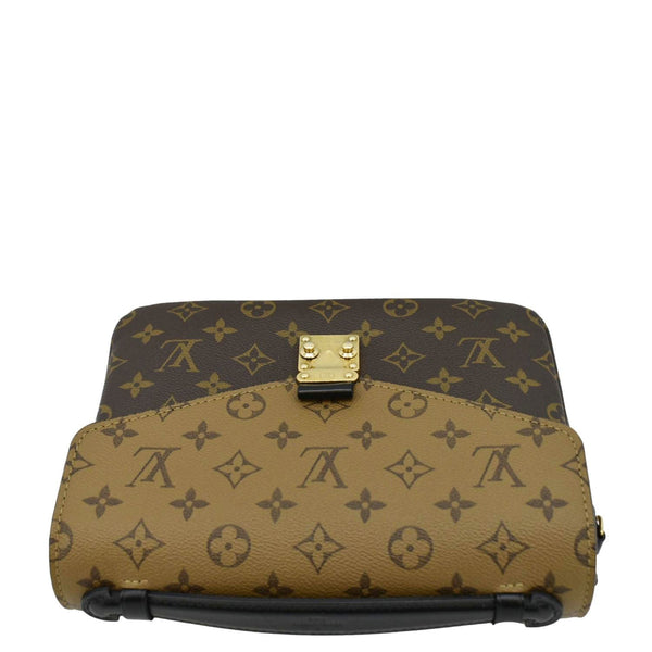 LOUIS VUITTON Metis Pochette Reverse Monogram Canvas Crossbody Bag Brown