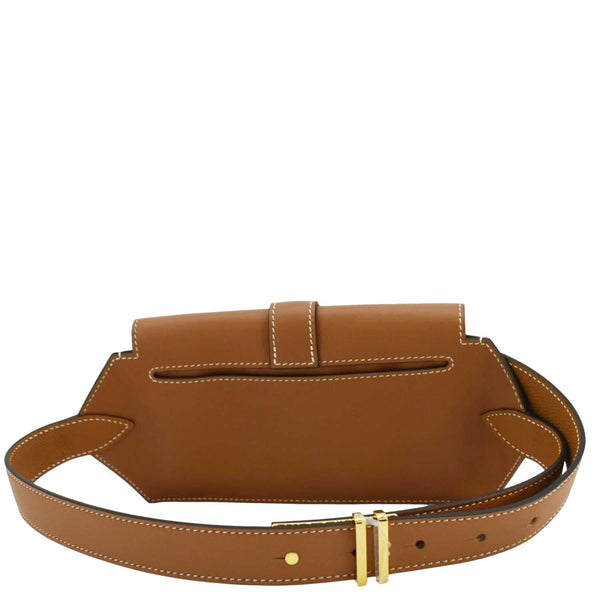 HERMES Elan Leather Pocket Belt Bag Brown