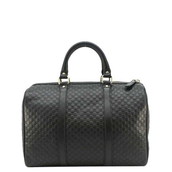 GUCCI GG Microguccissima Boston Travel Bag Black 449646