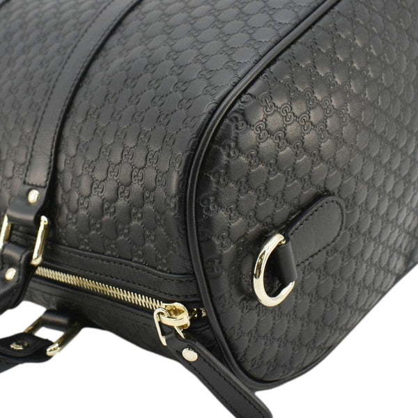 GUCCI GG Microguccissima Boston Travel Bag Black 449646