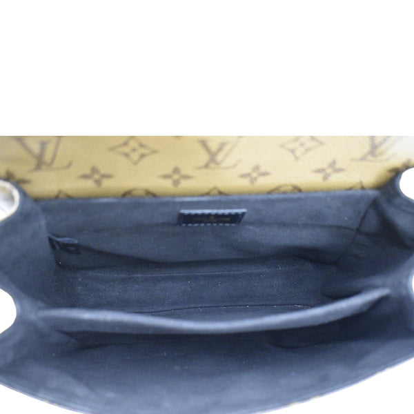 LOUIS VUITTON Metis Pochette Reverse Monogram Canvas Crossbody Bag Brown