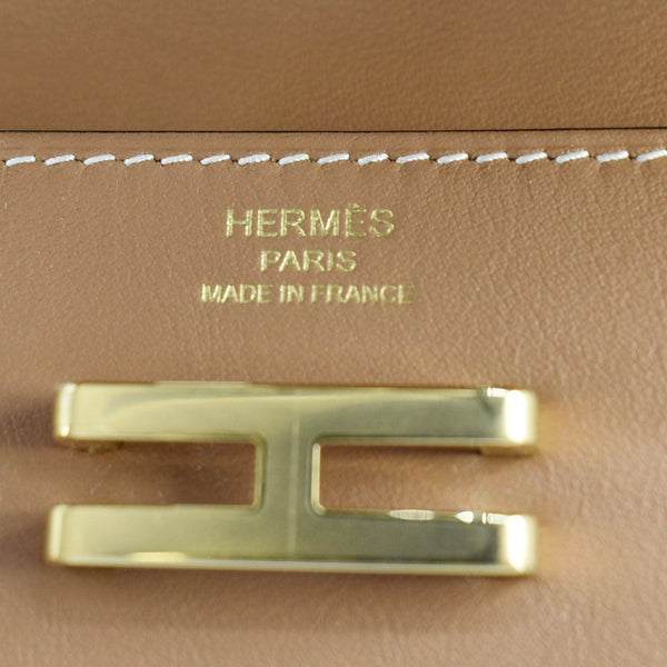 HERMES Elan Leather Pocket Belt Bag Brown