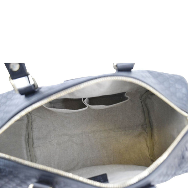 GUCCI GG Microguccissima Boston Travel Bag Black 449646