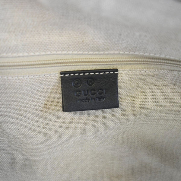 GUCCI GG Microguccissima Boston Travel Bag Black 449646