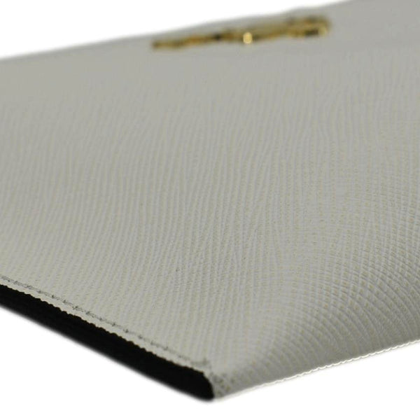 PRADA Vitello Phenix Mini Saffiano Leather Shoulder Bag White