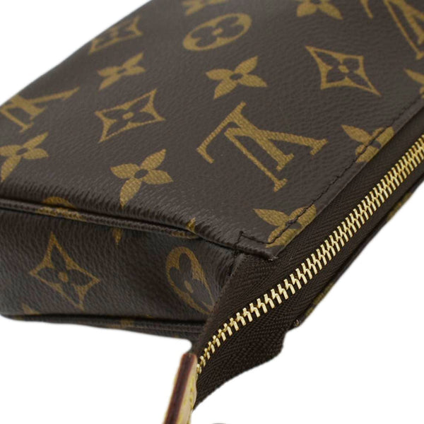 LOUIS VUITTON Pochette Monogram Canvas Accessoires Pouch Brown