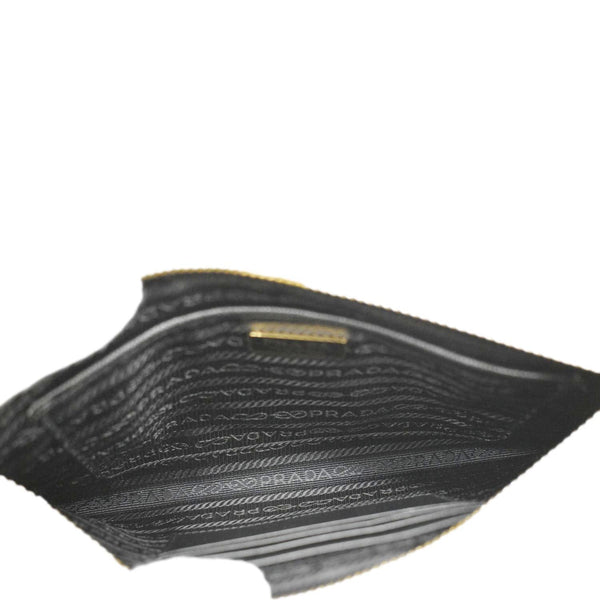 PRADA Vitello Phenix Mini Saffiano Leather Shoulder Bag White