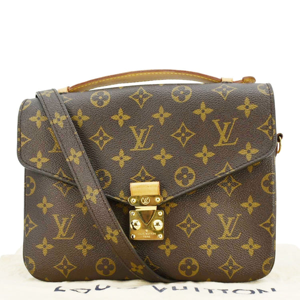 LOUIS VUITTON Metis Pochette Monogram Canvas Crossbody Bag Brown