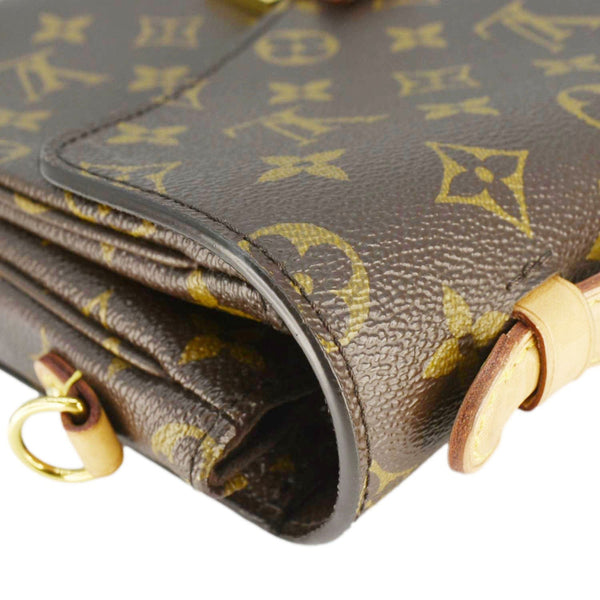 LOUIS VUITTON Metis Pochette Monogram Canvas Crossbody Bag Brown