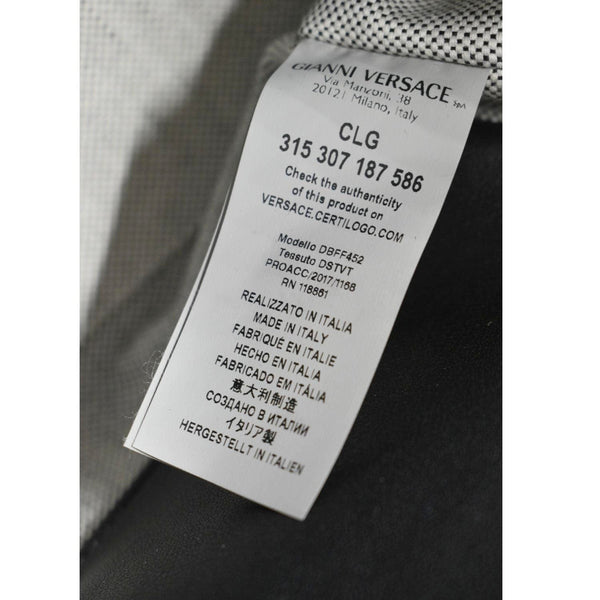 VERSACE Palazzo Empire Leather Crossbody Bag Black