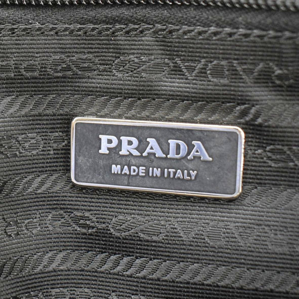 PRADA Re-Nylon Saffiano Leather Viaggio Duffle Bag Black