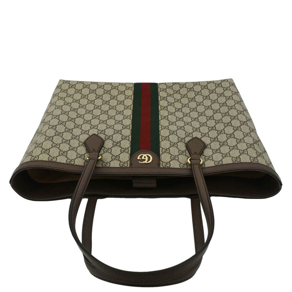 GUCCI Ophidia Medium GG Supreme Canvas Tote Bag Beige 631685