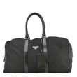 PRADA Re-Nylon Saffiano Leather Viaggio Duffle Bag Black