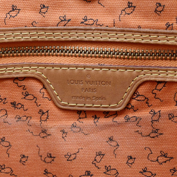 LOUIS VUITTON Neverfull Catogram MM Canvas Tote Bag Orange