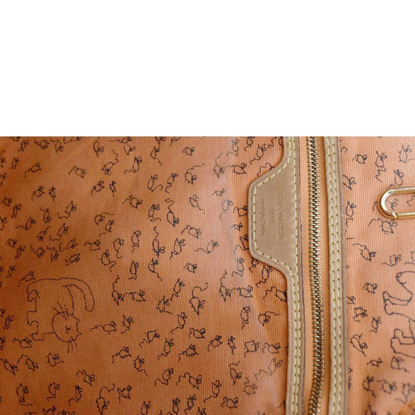 LOUIS VUITTON Neverfull Catogram MM Canvas Tote Bag Orange