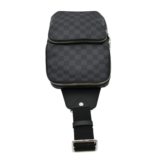 LOUIS VUITTON Avenue Sling Damier Graphite Backpack Bag Black