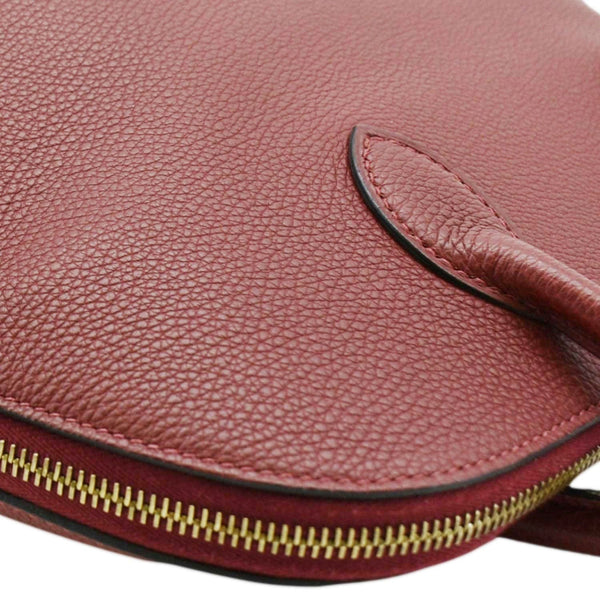 HERMES Bolide 30 Vintage Taurillon Leather Satchel Bag Maroon