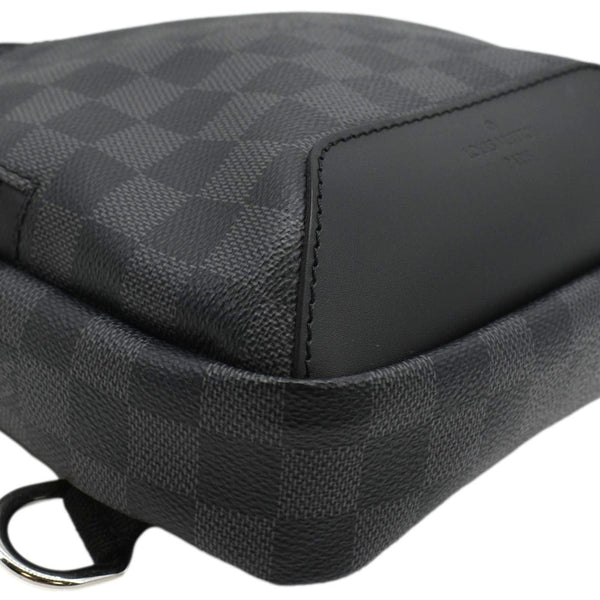 LOUIS VUITTON Avenue Sling Damier Graphite Backpack Bag Black