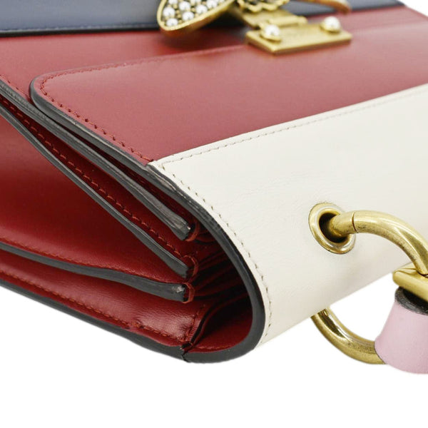 GUCCI Queen Margaret Bee Blind For Love Leather Shoulder Bag Multicolor 456541