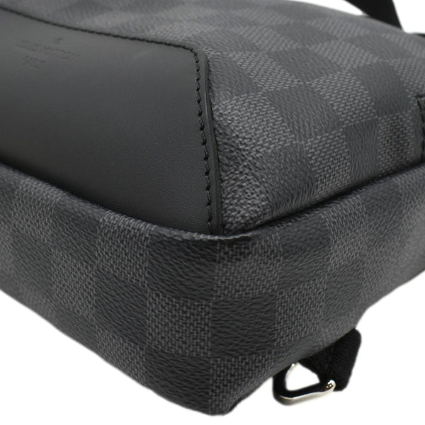 LOUIS VUITTON Avenue Sling Damier Graphite Backpack Bag Black
